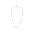 Ruth large chunky charm lock necklace, silver