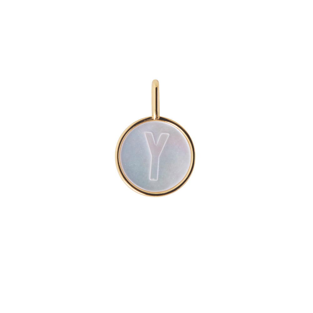 Pearl Letter Charm