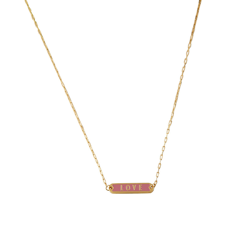 Word Candy Tag Necklace
