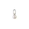 Pearl Drop Charm 5mm Silver
