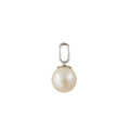 Pearl Drop Charm 8mm Silver