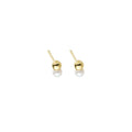 Duo Pearl Stud - Goldplated (set of 2)