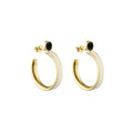 Rainbow Dot Hoops (2 pcs)
