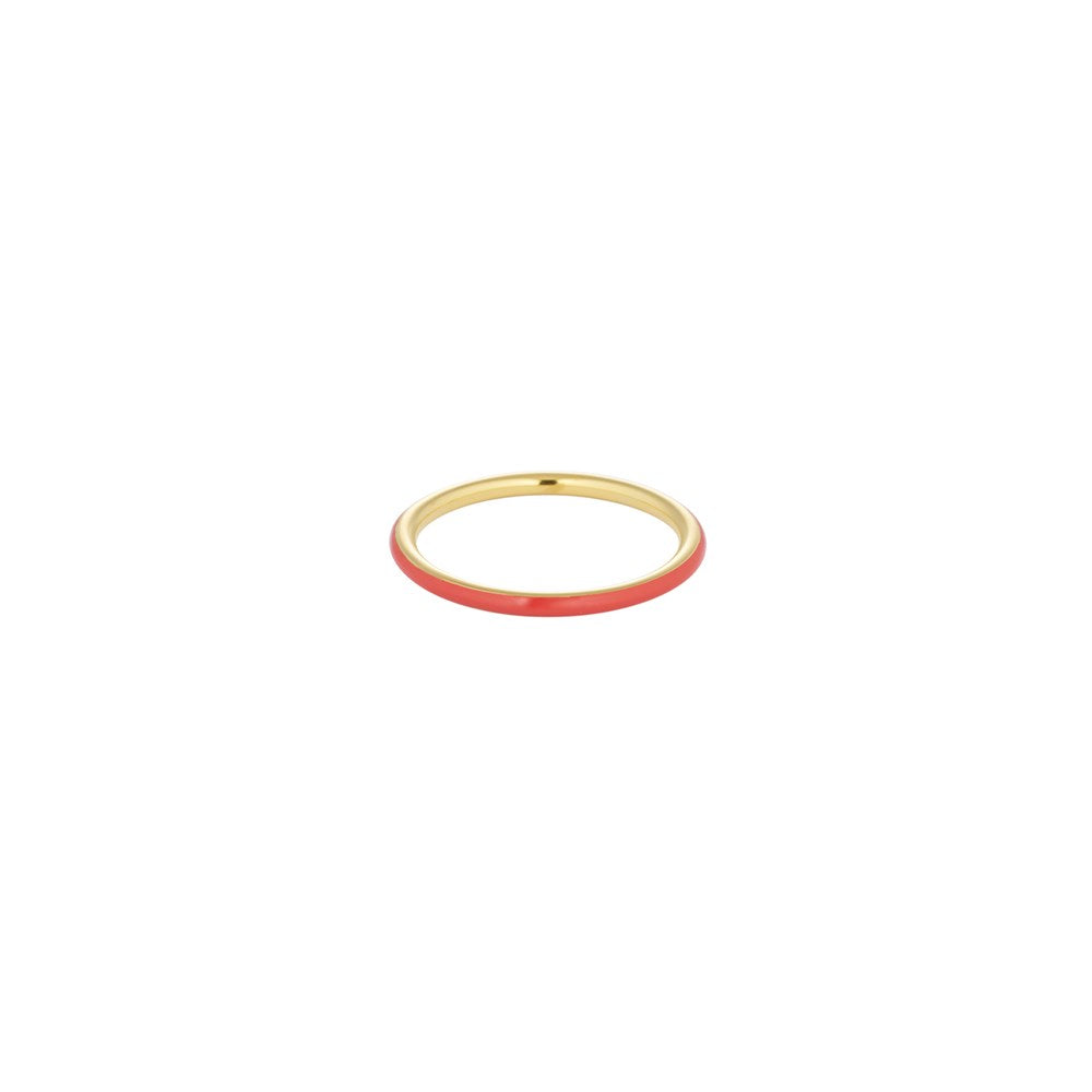 Classic Stack Ring Coral