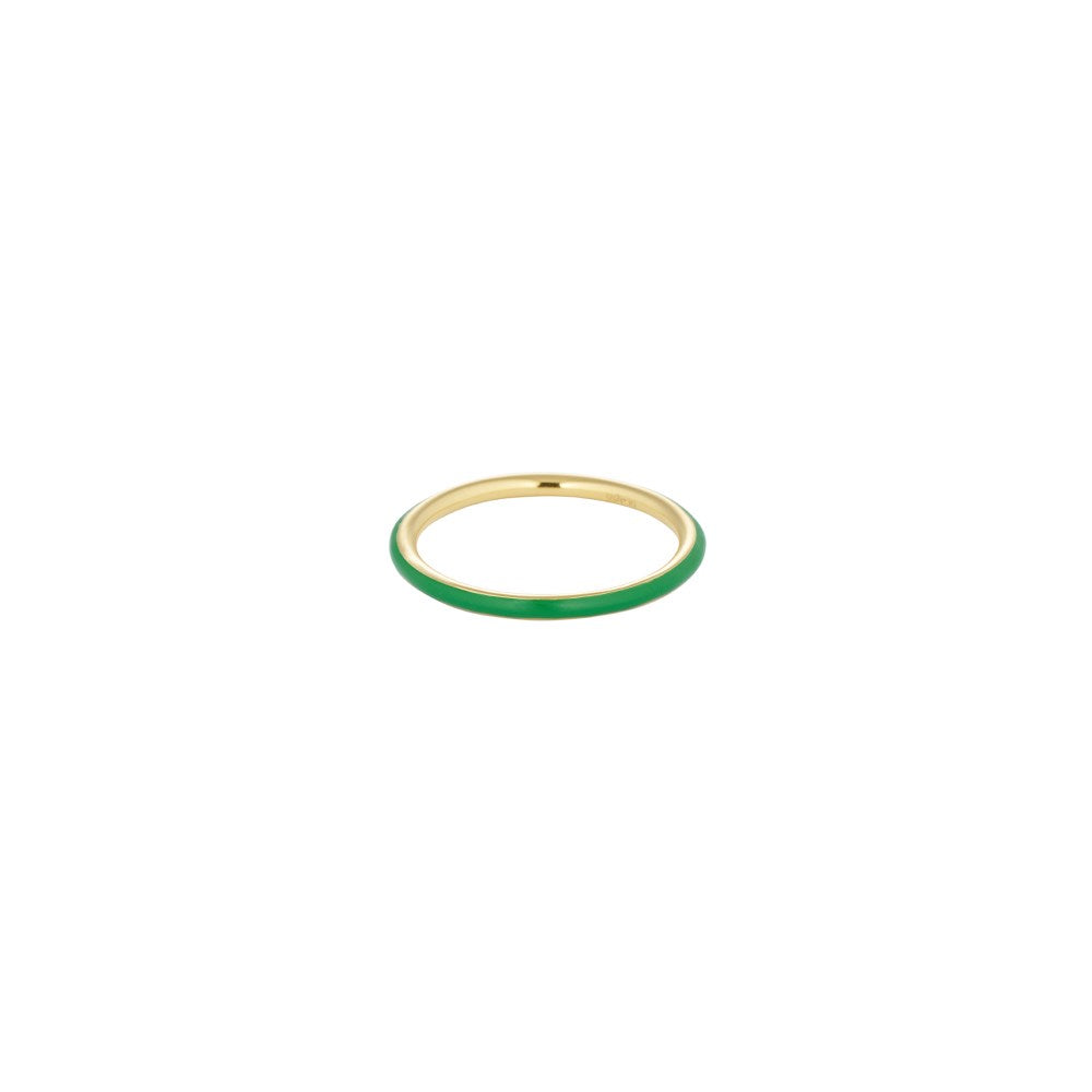 Classic Stack Ring Green