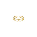 Square Link Ring - Goldplated
