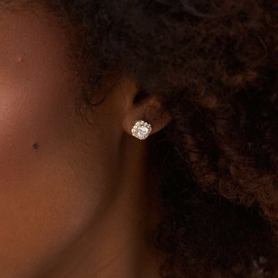 Micro Clustered Diamond Earrings