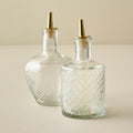 Vintage-Inspired Etched Glass Bottle