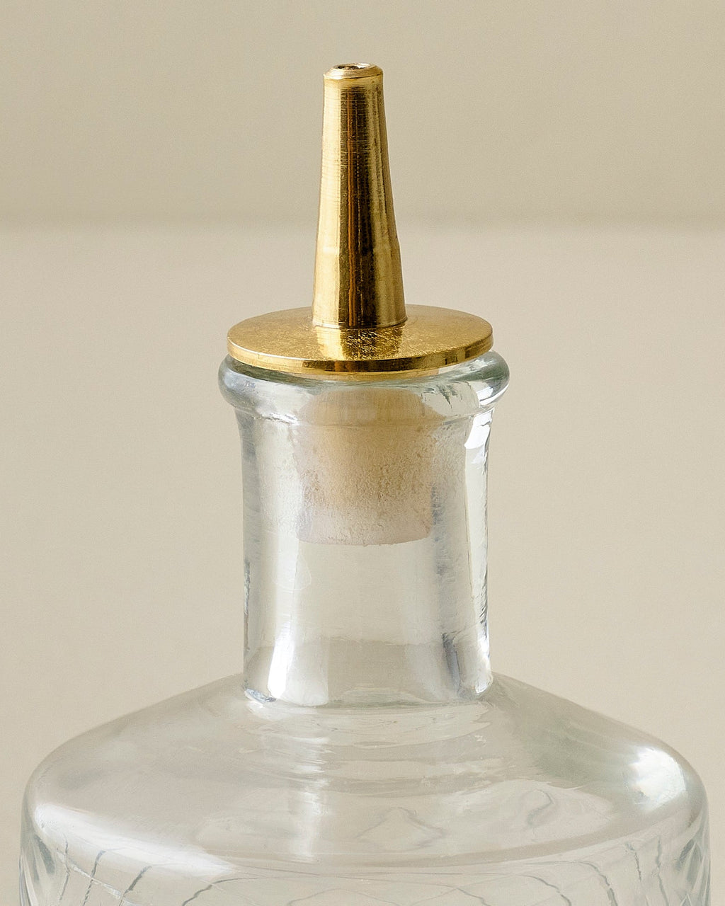 Vintage-Inspired Etched Glass Bottle