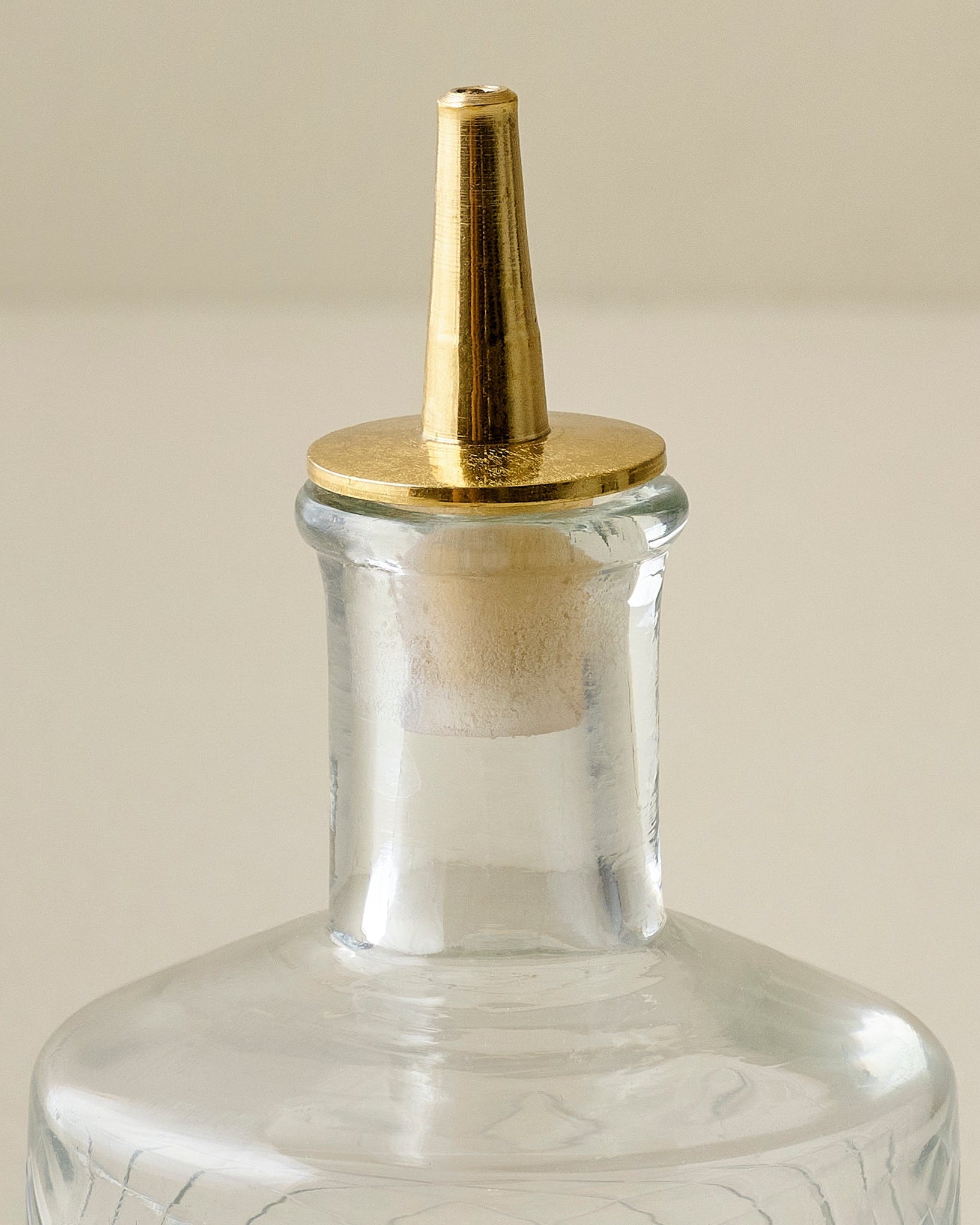 Vintage-Inspired Etched Glass Bottle