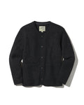 Burnham Knitted Boiled Wool Liner Jacket - Charcoal