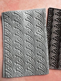 Art Deco Spout Flower polymer clay rubber stamp texture