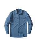 Hickory Stripe Western Shirt - Faded Indigo
