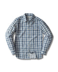 Denby Double Cloth Shirt - Heather Blue Cream Gingham