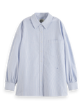 Essentials — Girlfriend Striped Oxford Shirt