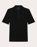 Regal Wool Pointelle-Trim Polo