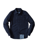 Hattox Double Cloth Shirt - Navy Heather
