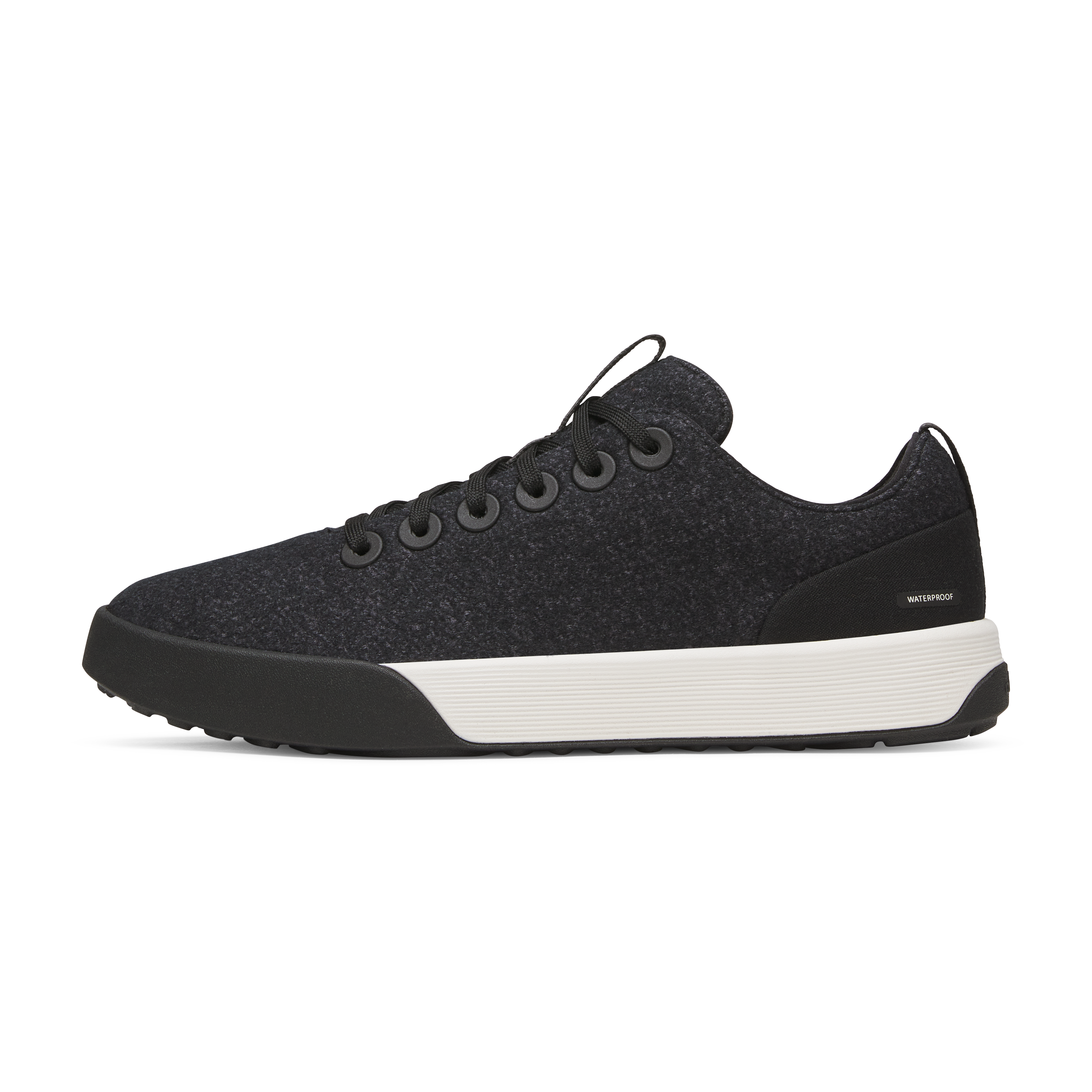 Men's Wool Cruiser Waterproof - Natural Black (Natural White Sole)