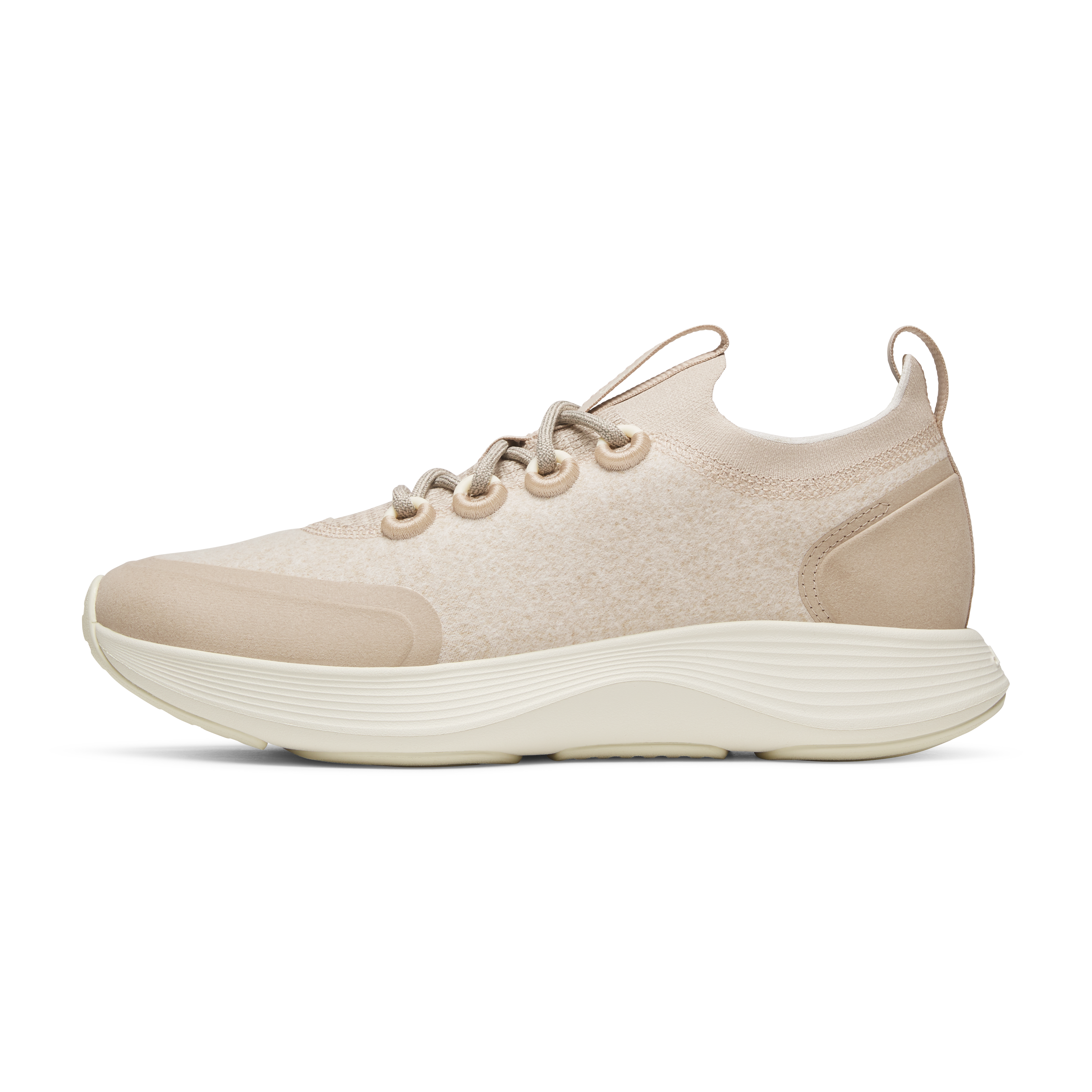 Women's Wool Strider - Rugged Beige (Natural White Sole)