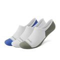 Anytime No Show Sock - Blizzard/Royal Blue/Thunder Green