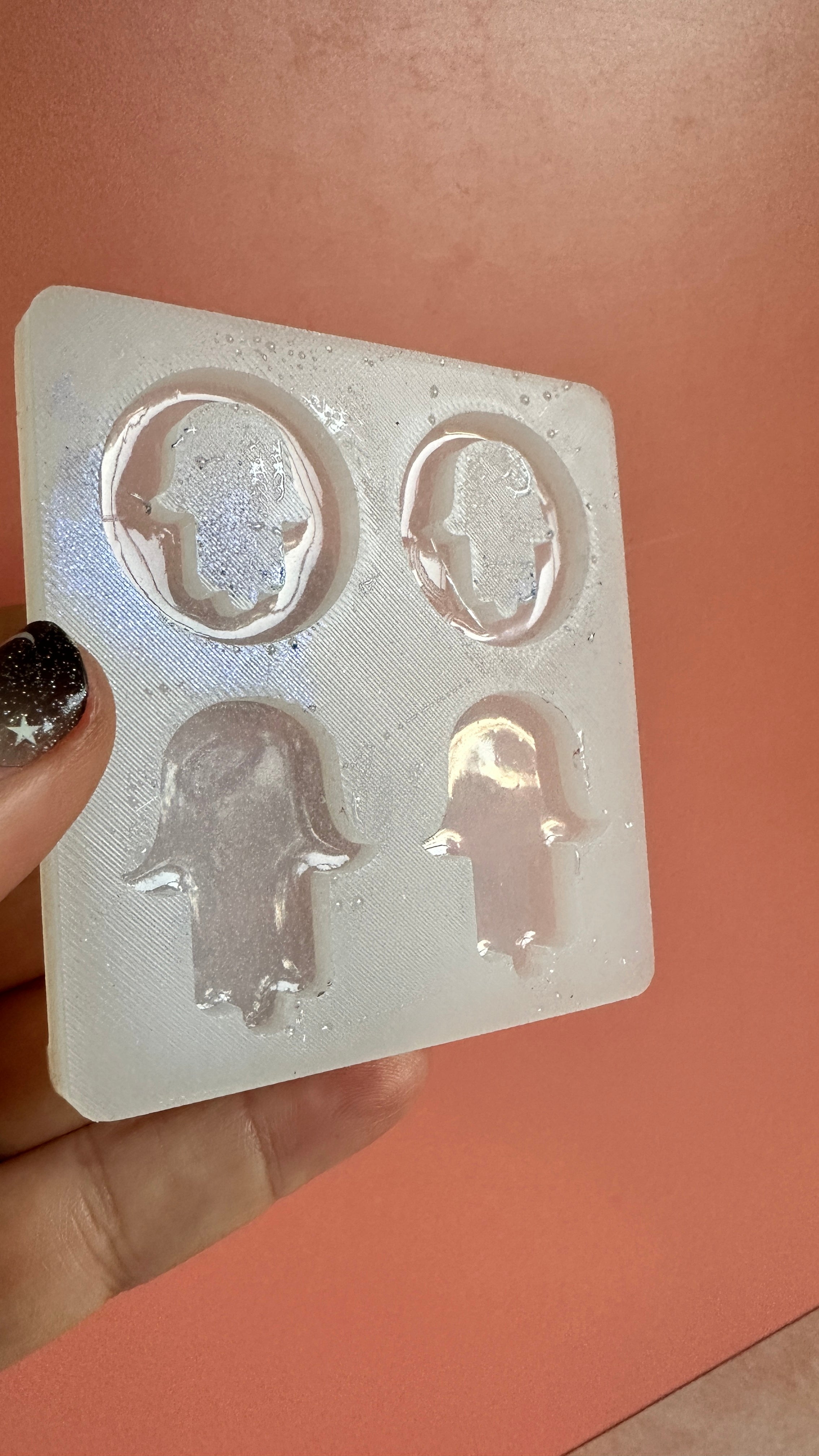 Hamsa Hand of Fatima Blessings Silicone mold