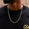 GLD Cuban Link Chain in White Gold - 5mm