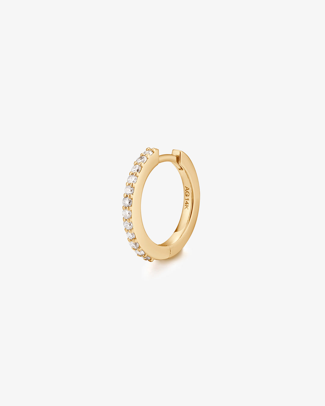 OLA | Single Diamond Pave Huggie