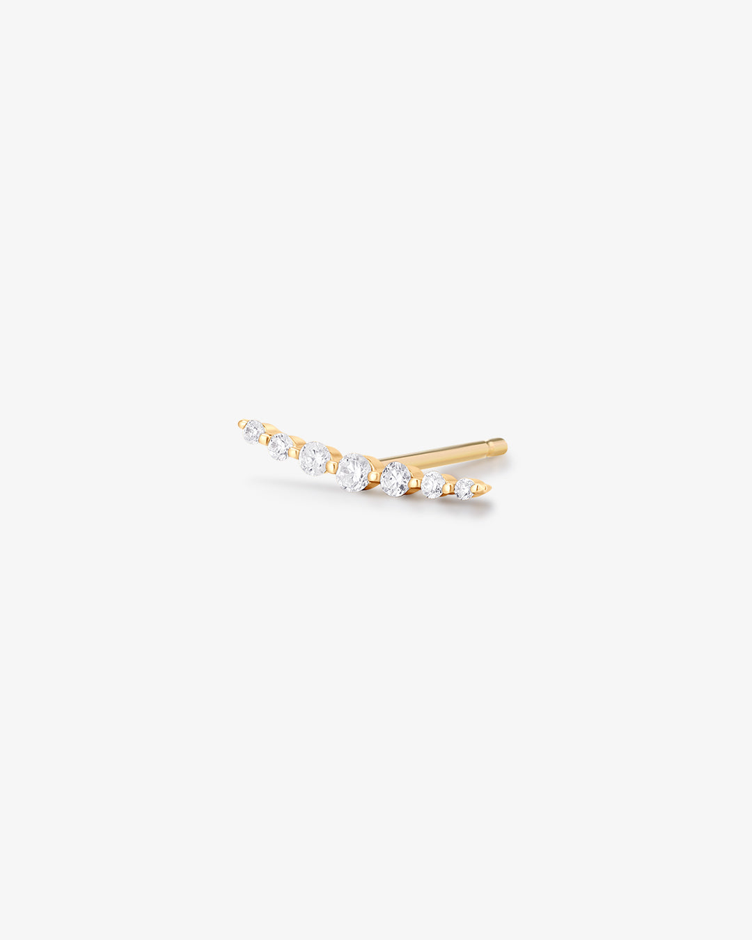 MONICA | Single Diamond Bar Stud