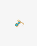 AMIRA | Turquoise & White Sapphire Waterfall Single Earring