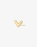 VICTORIA | Gold Wishbone Stud Single Earring