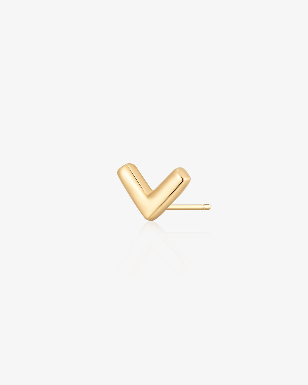 VICTORIA | Gold Wishbone Stud Single Earring