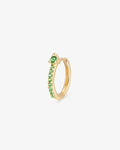 EZME | Tsavorite Huggie Hoop