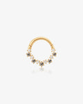 VEGA | Grey Diamond and White Sapphire Clicker Hoop