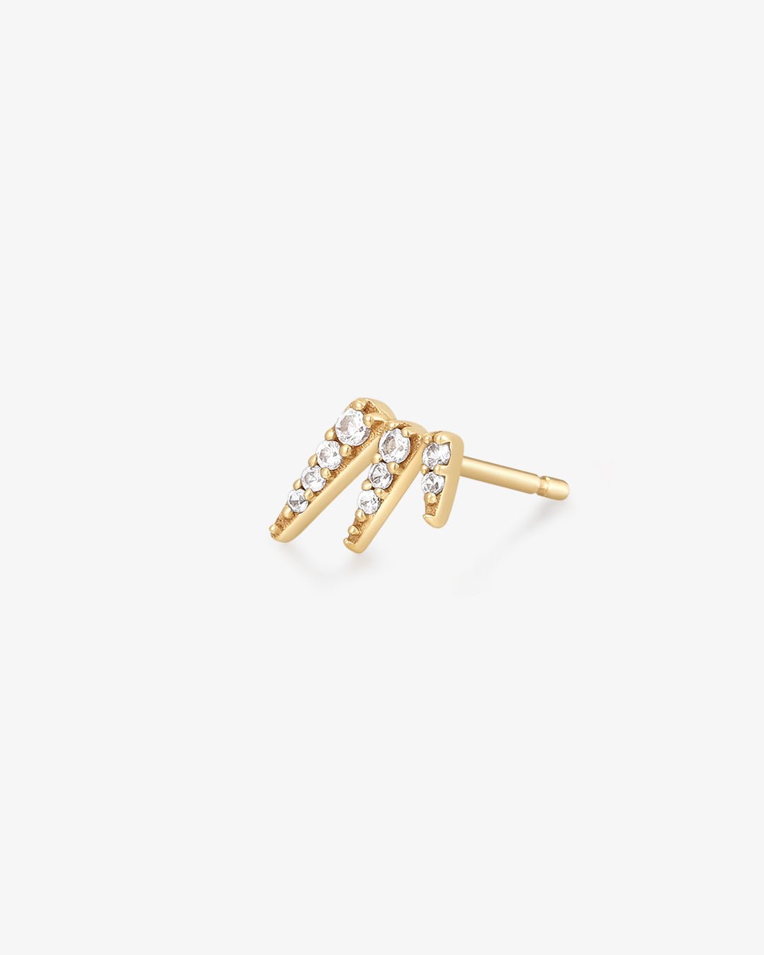 CHANDRA | White Sapphire Single Stud