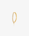 LACEY | White Sapphire Huggie Hoop