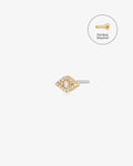 SKYLAR | Diamond Evil Eye Threadless Flatback Earring