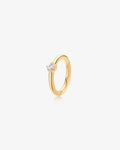 MARLEY | White Sapphire Clicker Hoop