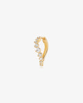 PARIS | Lab Grown Diamond Curved Huggie Hoop