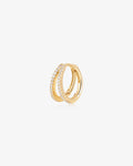FINLEY | Lab Grown Diamond Double Row Huggie Hoop
