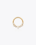 ADDY | Pearl and Lab Grown Diamond Clicker Earring