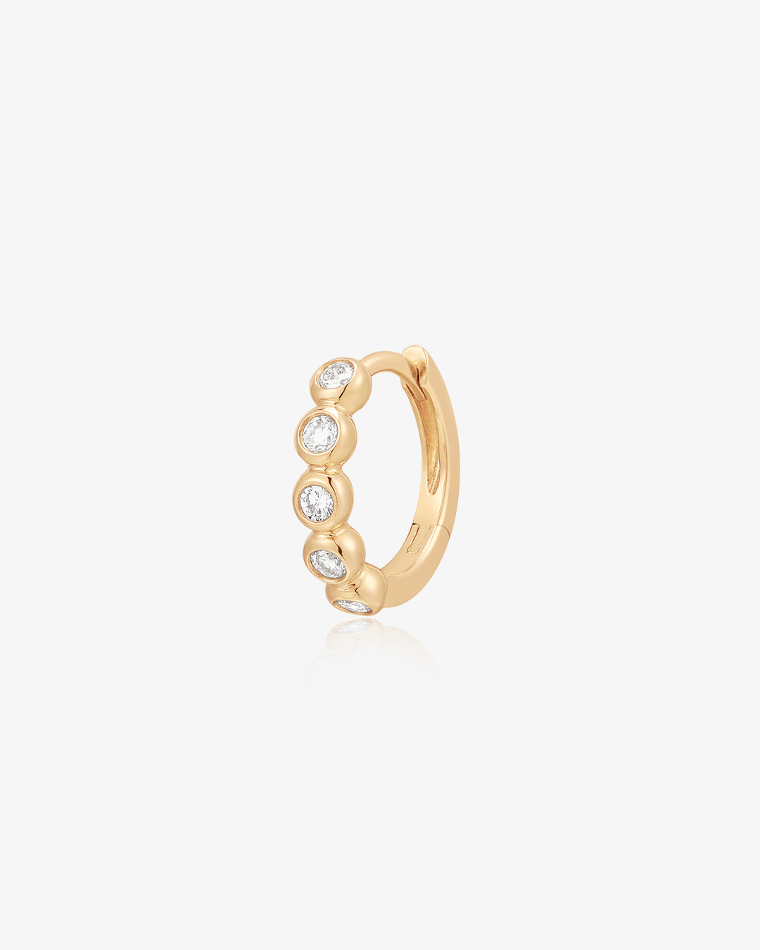 ORION | Bezel Lab Grown Diamond Huggie