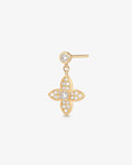 TEEGAN | Dangling Clover Lab Grown Diamond Single Stud Earring
