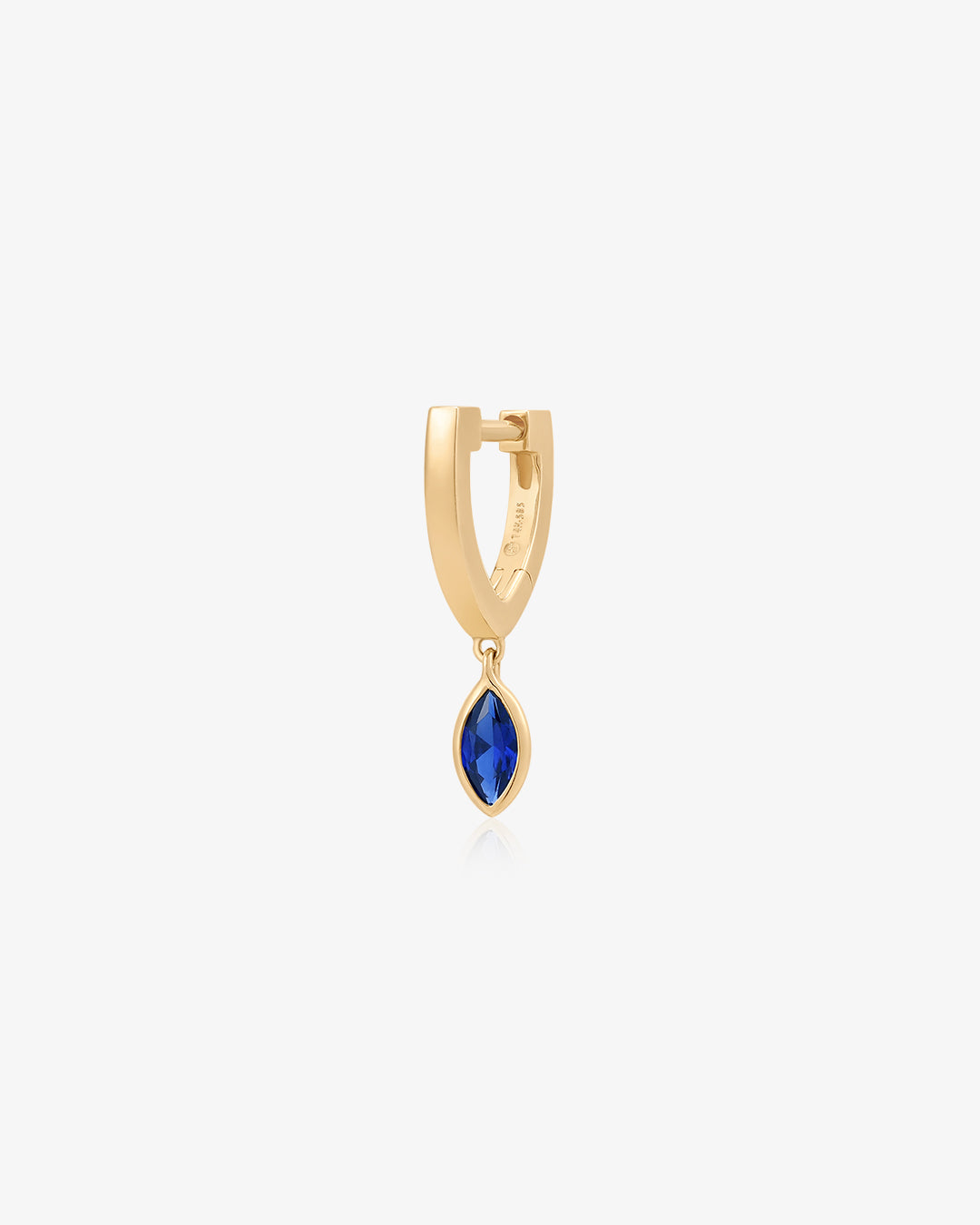 CIEL | Dangle Marquise Lab Grown Sapphire Huggie