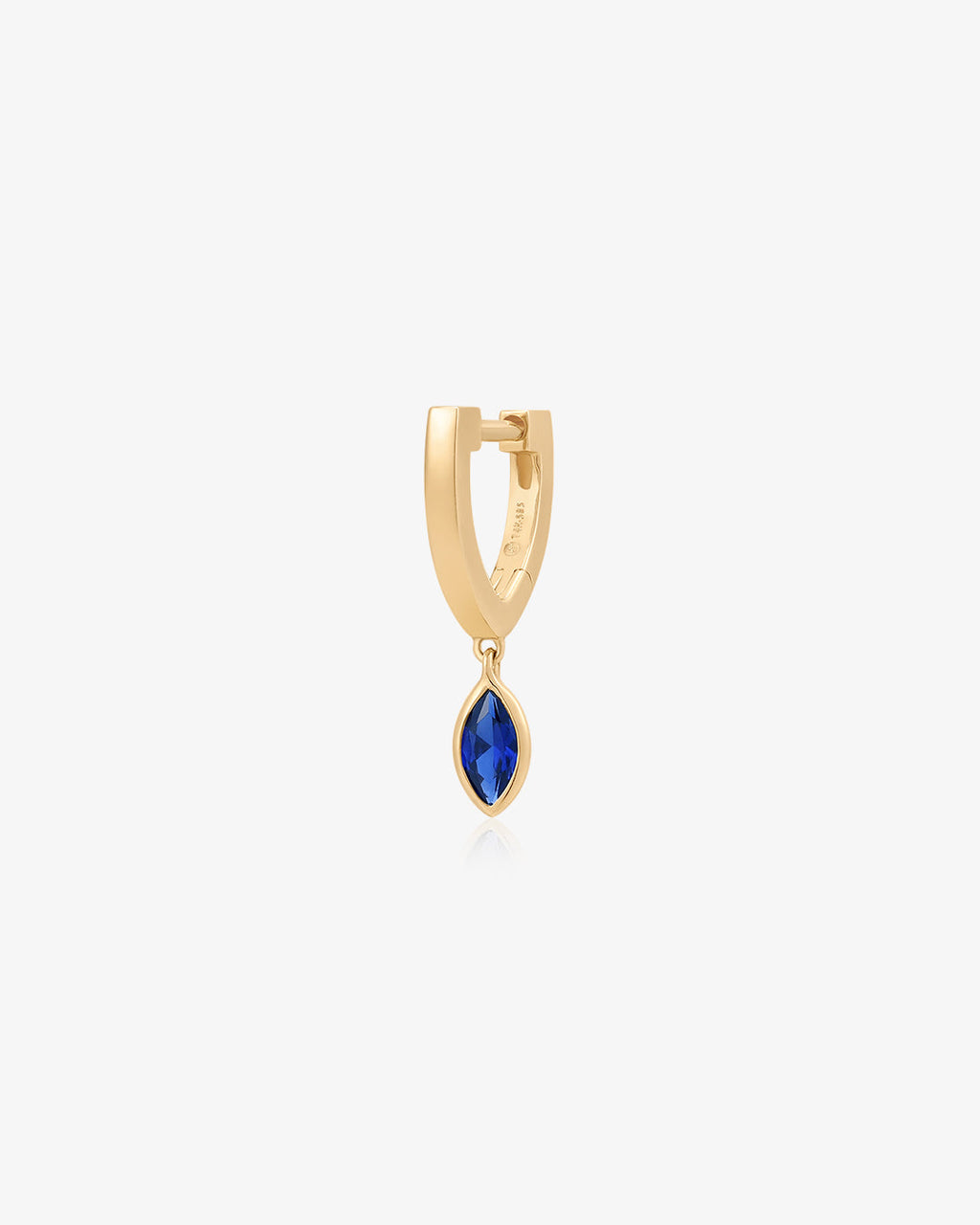 CIEL | Dangle Marquise Lab Grown Sapphire Huggie