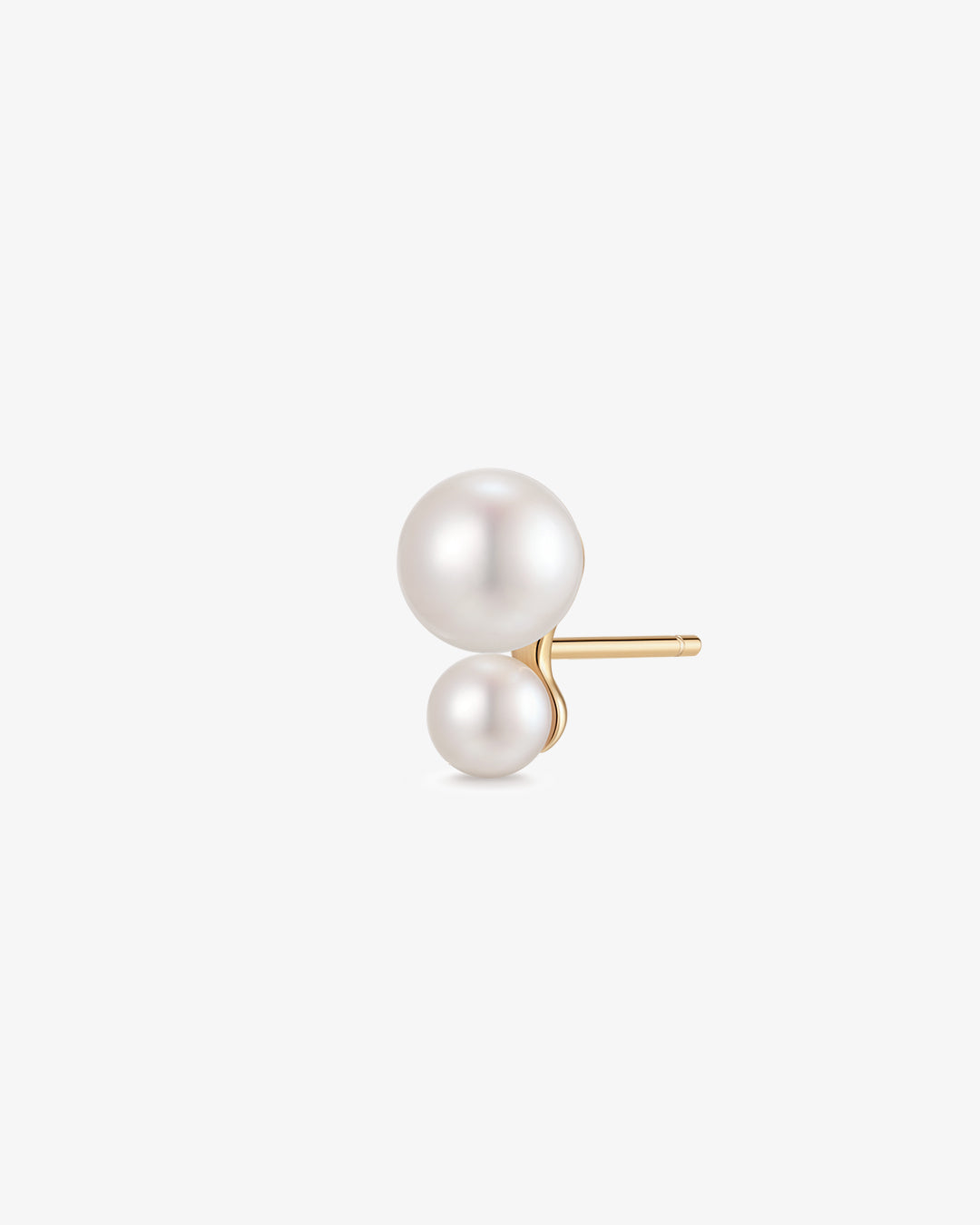 ALBA | Double Pearl Single Stud Earring