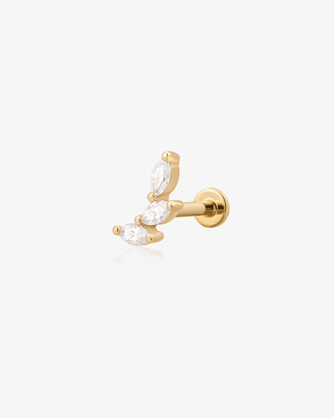 BRIAR | Triple Marquise Lab Grown Diamond Threaded with Flatback