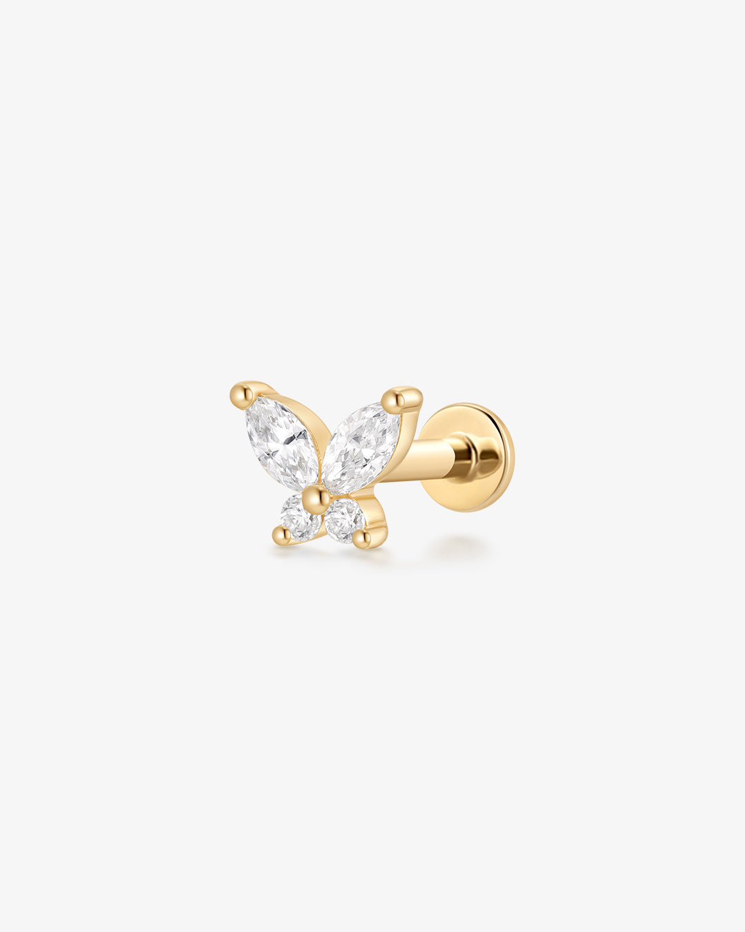 CASSANDRA | Marquise Lab Grown Diamond Butterfly Threaded Flatback