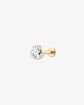 Round Lab Grown Diamond Flatback Stud