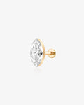 Marquise Lab Grown Diamond Flatback Stud