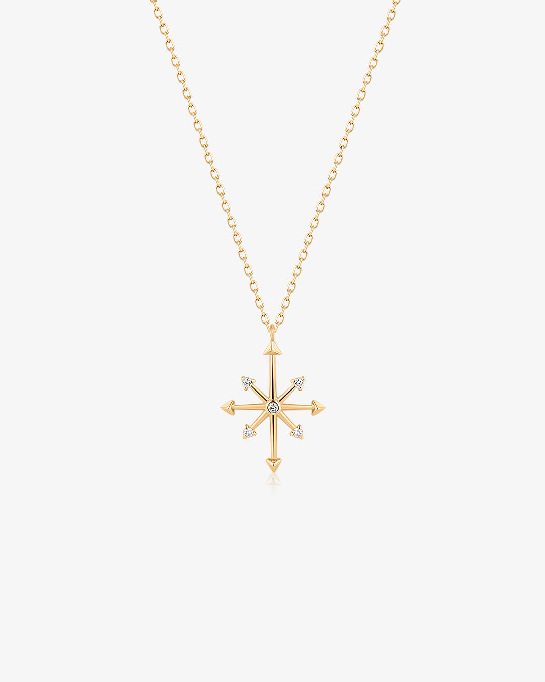 CANDIE | Diamond Octagram Star Necklace